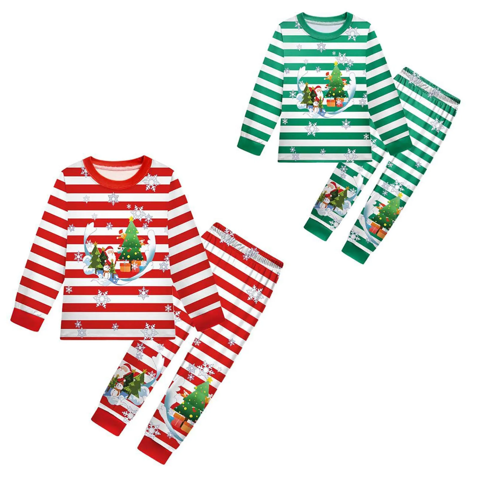 

Christmas Pajamas For Children Girls Boys Santa Claus Xmas Pajama Prints Set Cotton Pjs Baby New Year Sleepwear Kids Clothes Set