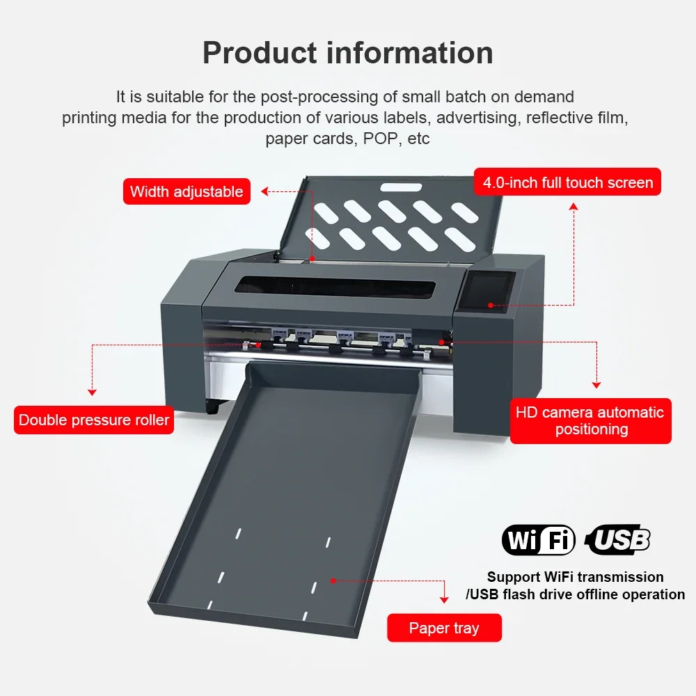 Hot Selling Automatic Sheet Label Cutter Digital Die Cutting Machine/Half Cut Sticker Label Cutting Machine