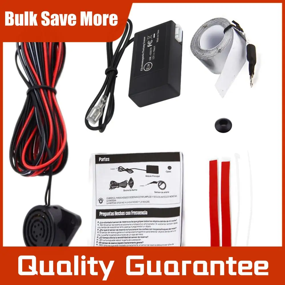 Auto Electromagnetic Parking Sensor Kit No Drill Hole Easy Install Parking Radar Car Reverse Back-up Parking Sensor Alarm System