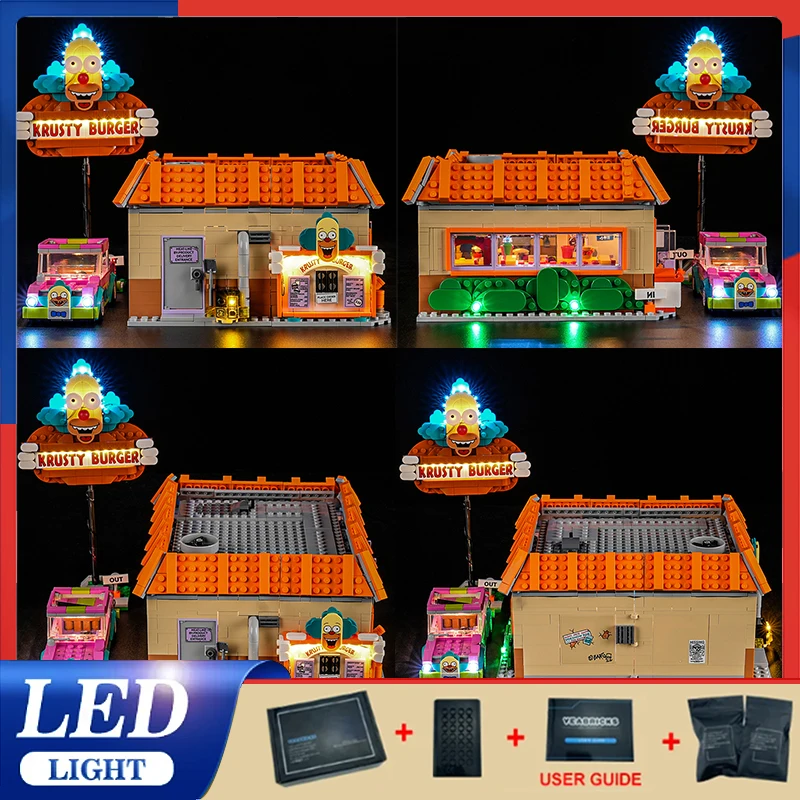 

Комплект светодиодных фонарей «сделай сам» для LEGO 10352 Krusty Burger (только светодиодный светильник, без модели блоков)