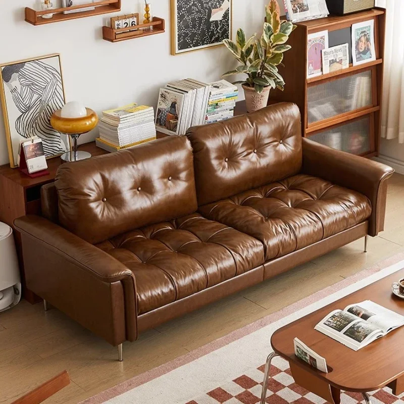 

Genuine Leather Fancy Sofa Luxury Designer Relax Modern Italian Sofa Reading Lounge Canape Salon De Luxe Apartment Furniture