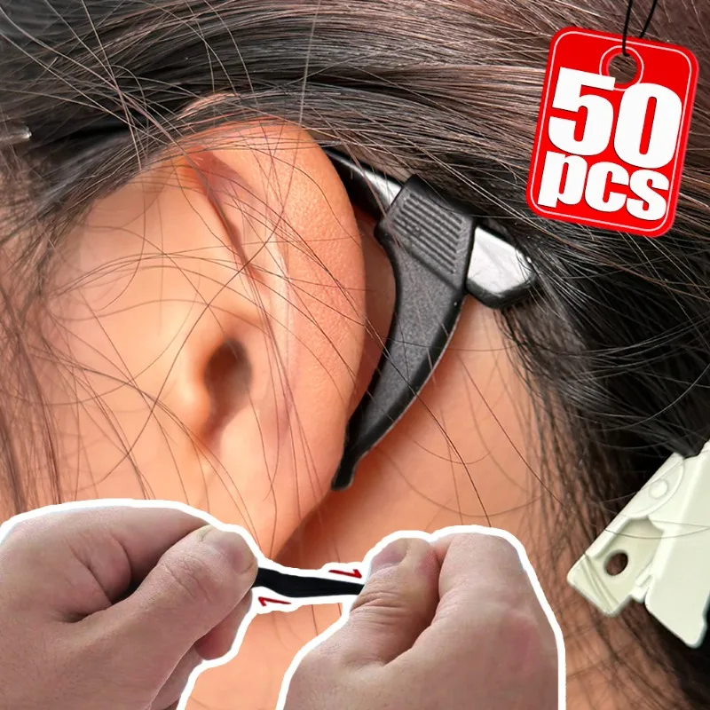 

50Pcs Silicone Glasses Leg Anti-slip Cover Ear Support Sleeves Anti-lost Fixed Glasses Ear Hook Elastic Glasses Legs Accessories