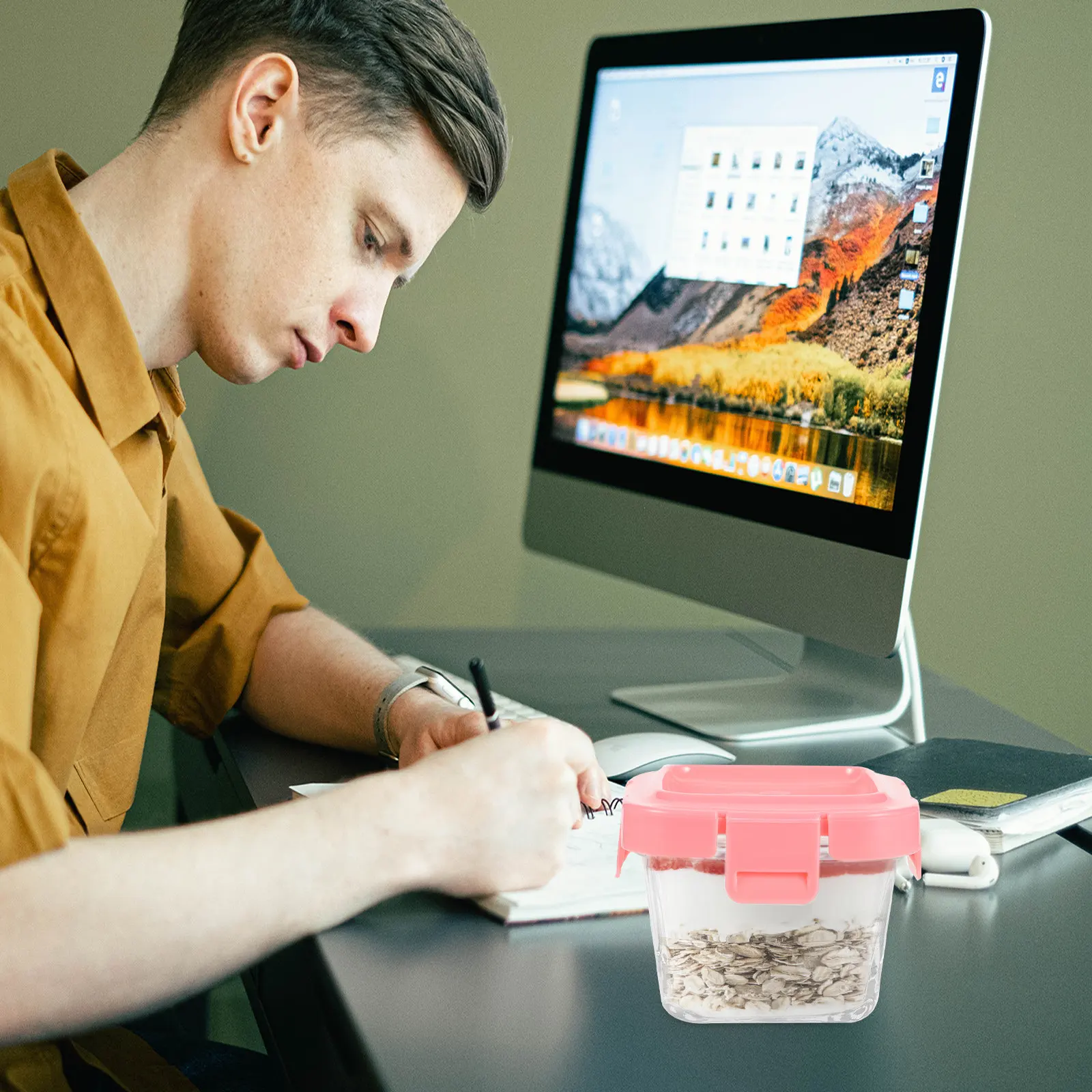 

2Pcs 150ml Portable Food Preservation Bowl Baby Snacks Container with Lid Easy Clean Travel Baby Food Box Seal Freezer Box