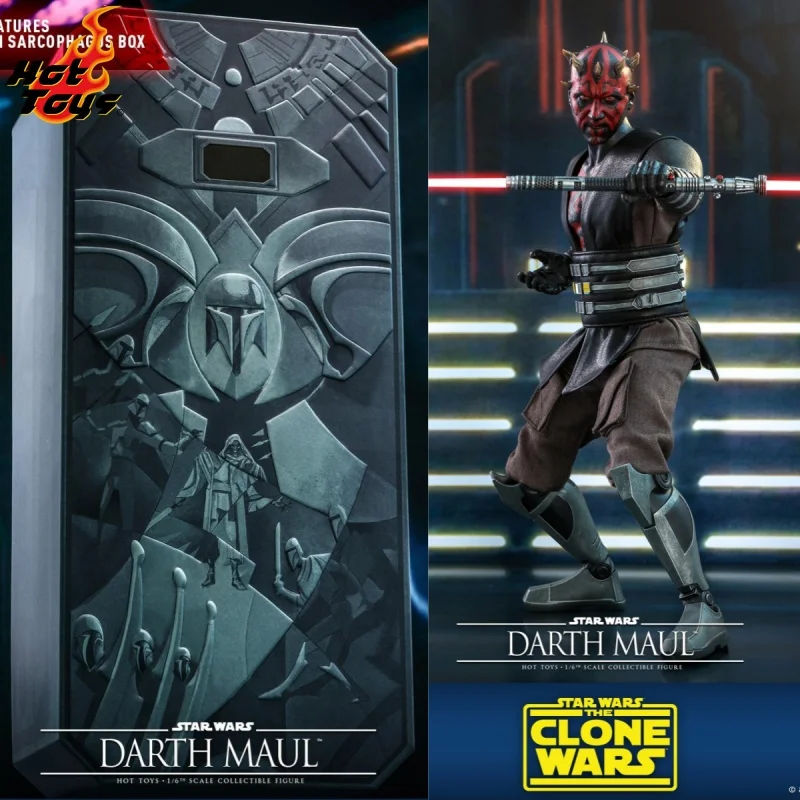 

В наличии оригинальные фигурки HOTTOYS HT 1/6 TMS024 «Звездные войны: Войны клонов» Дарт Майул, коллекционная модель, игрушка-сюрприз Xmax в подарок