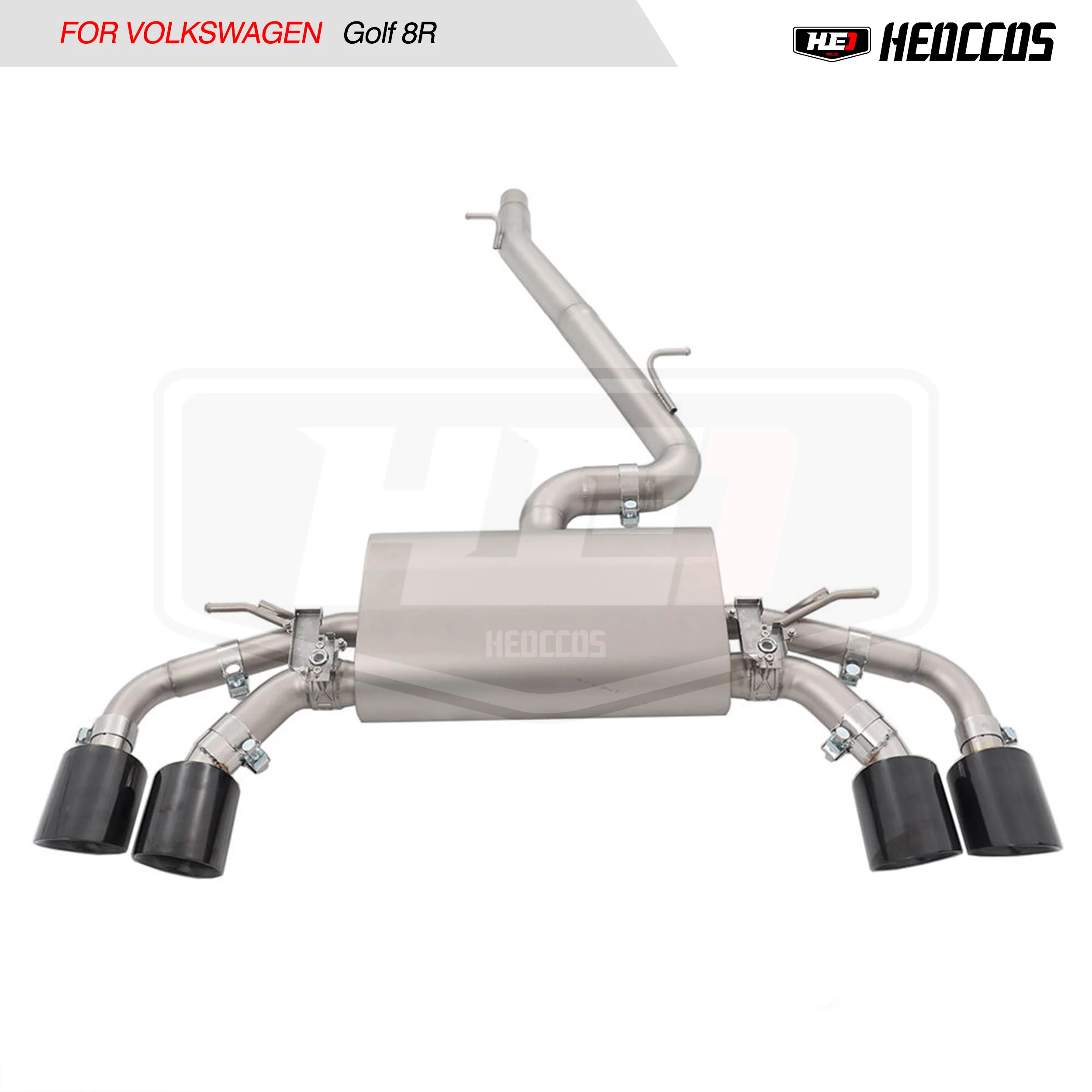 HEO exhaust Catback custom exhaust system for VW Golf 8R exhaust catback with electronic valve