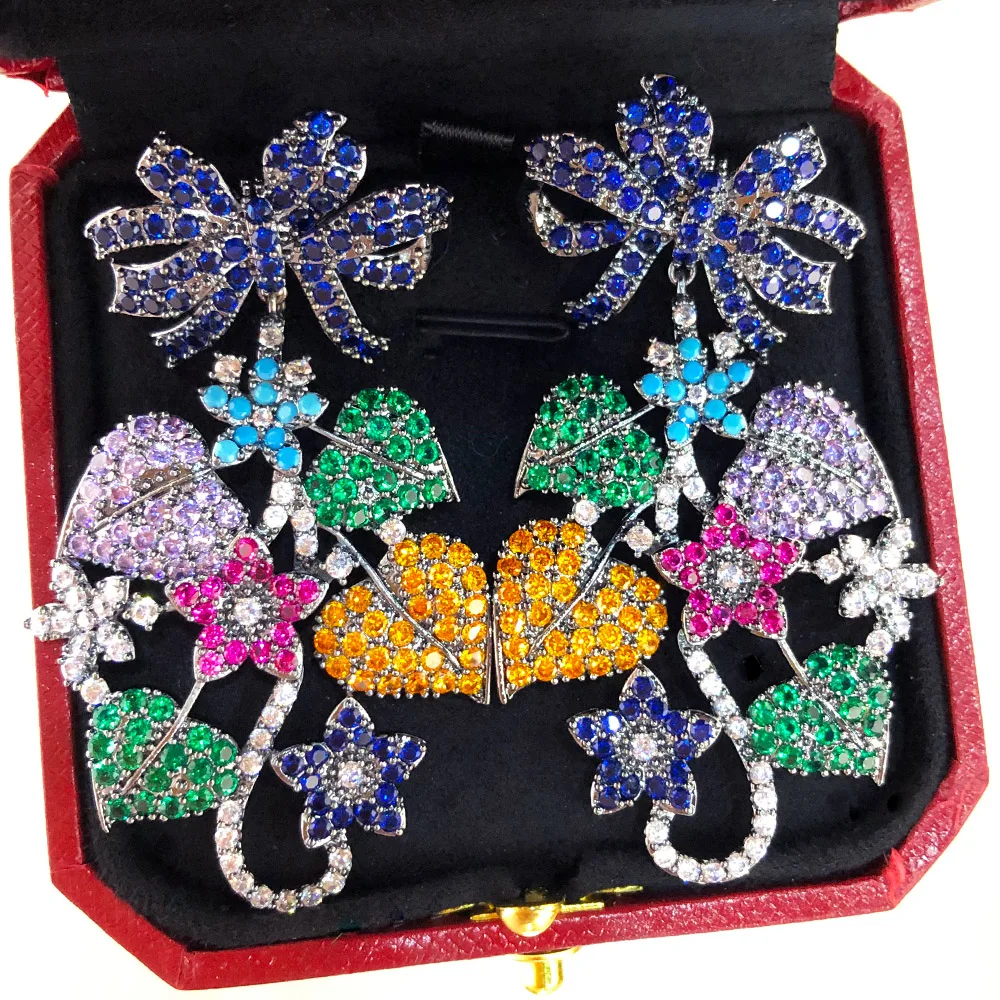 

Missvikki High Quality NEW Original Shiny CZ Big Pendant Earrings for Women Daily Fine Bridal Wedding Party Super Gift Jewelry