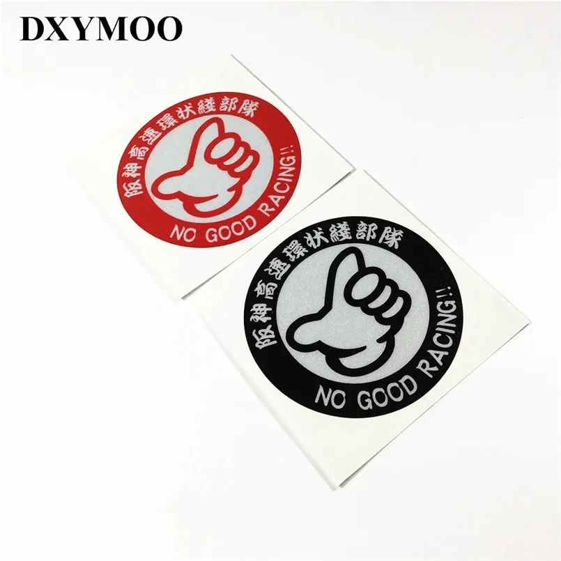 10PCS  Japan JDM Car Sticker Moto Racing Reflective 3M Motorcycle Helmet Decal Vinyl Motocross for Osaka NO GOOD RACING