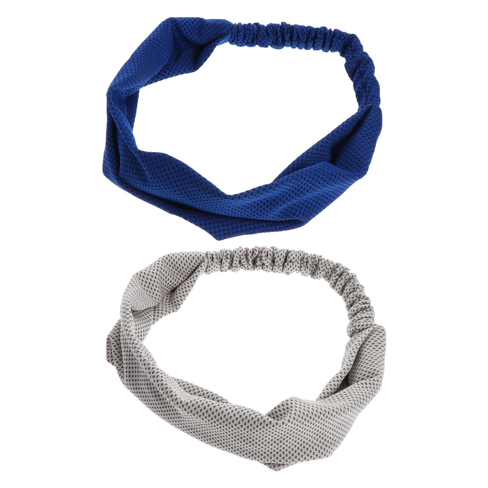 

Ice Silk Headband Comfortable Hair Yoga Blue Polyester Fitness Headbands
