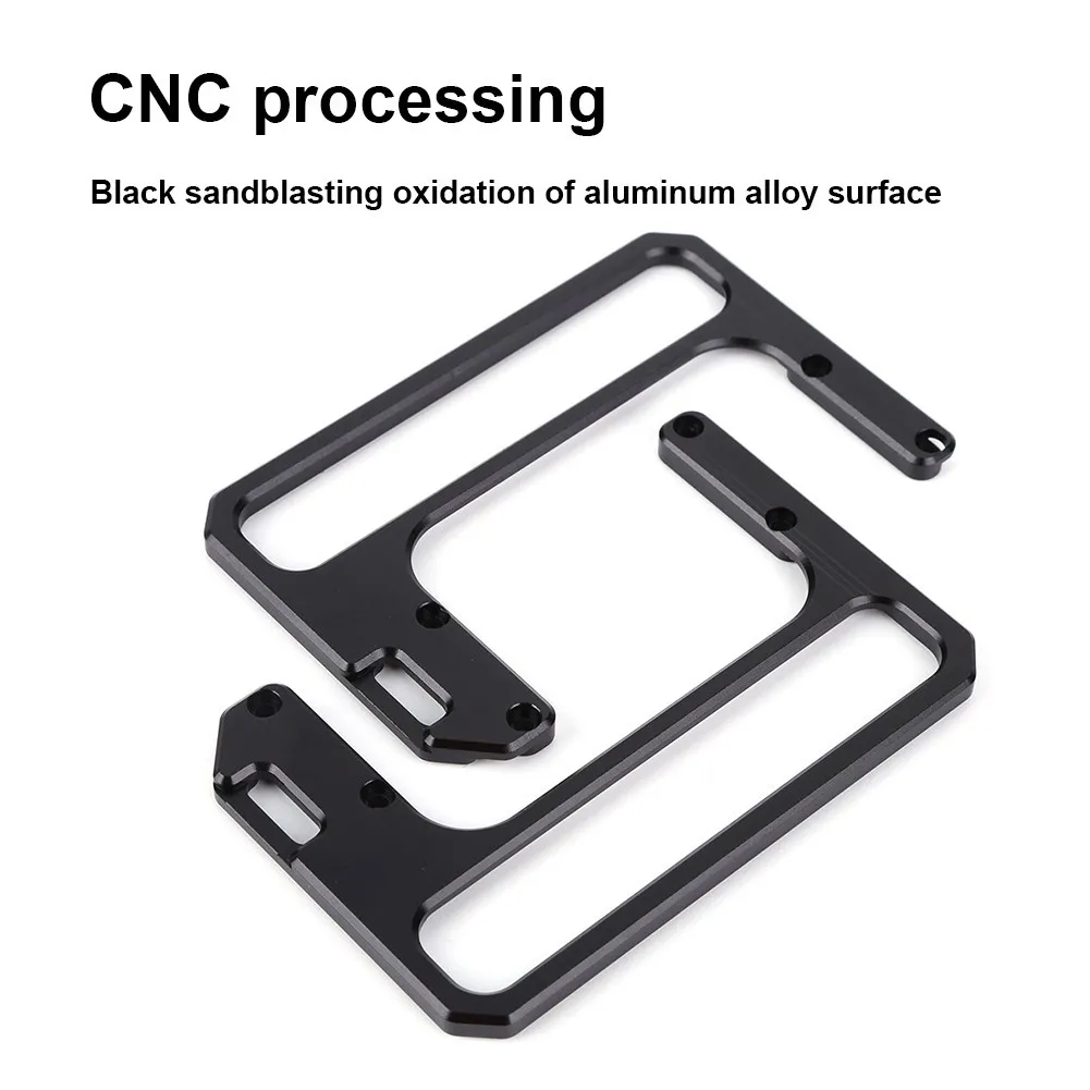 Radio Bracket Stand Holder for XIEGU X6100 HF Transceiver Side Handle Mount Outdoor Use CNC Aluminum Alloy Shield