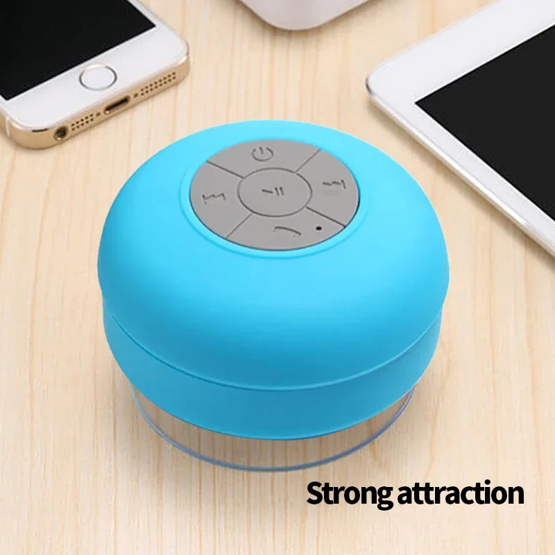 Bathroom waterproof wireless Bluetooth speaker large suction cup mini portable speaker outdoor sports stereo speaker