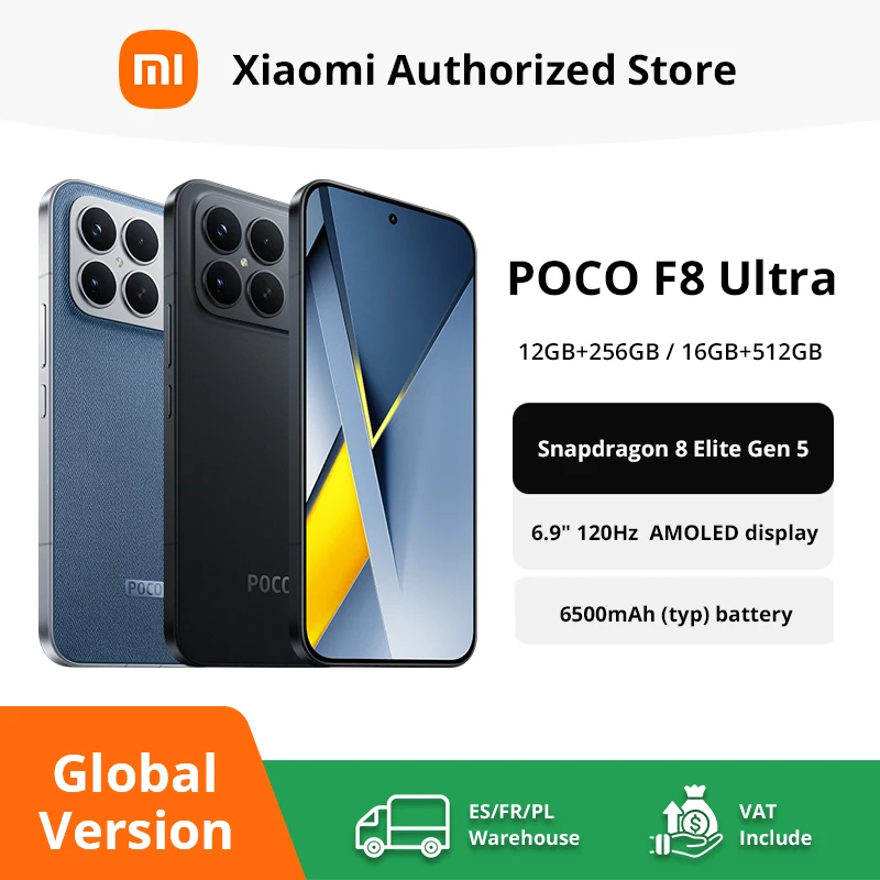 Immagine di POCO F8 Ultra Smartphone Snapdragon 8 Elite Gen 5 6500mAh 6.9
