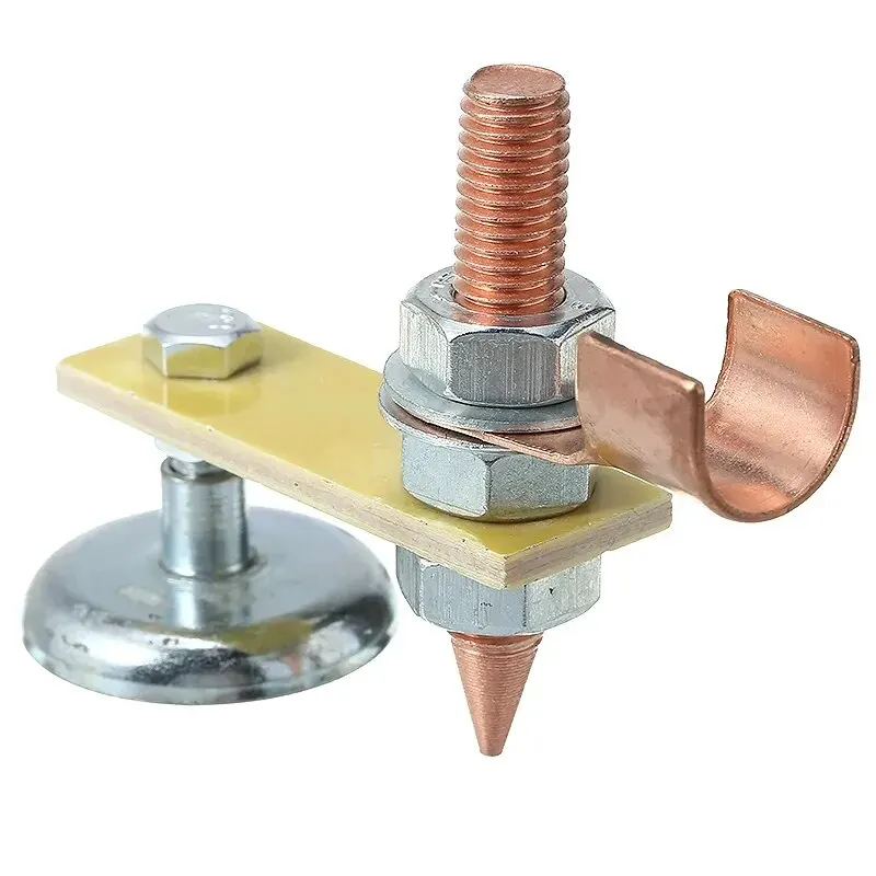 1PC Soldering Head Support Grounding Gripper With Tail Powerful Magnetic Stacked Iron Workpiece Holder Tool Locator Connector