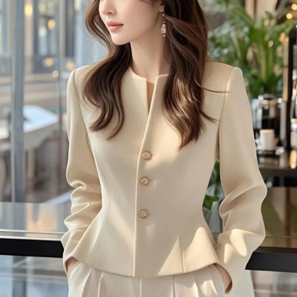 Women's Wool & Blends Jackets Solid Color High Quality Korean Reviews Clothes Female Coat Offer Cheap Style Great Elegant Casual