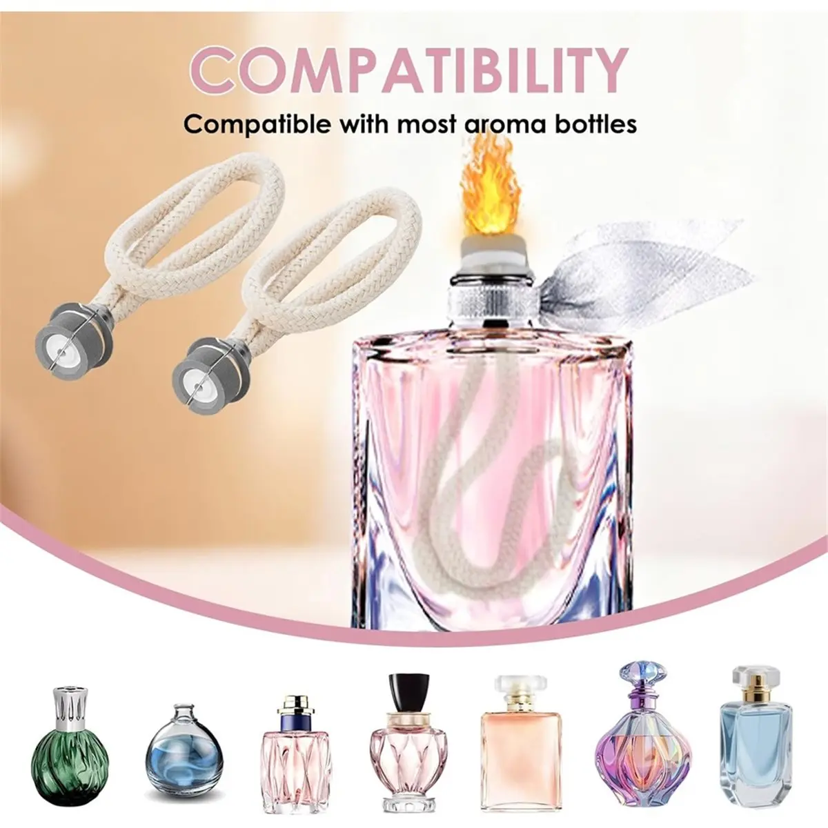 A43TBG 3Pcs 18mm Oil Lamp Wick Replacement for Catalytic Fragrance Lamps for Air Purification & Home Fragrance Diffusion
