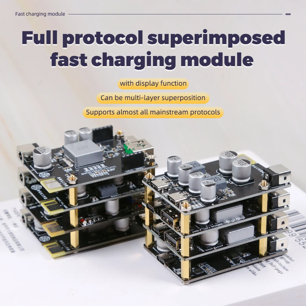 Full Protocol Superimposed Fast Charge Module Sw3518 Sc8701 Pl5501 Fast Charge 100w Boost And Boost Multi-Function