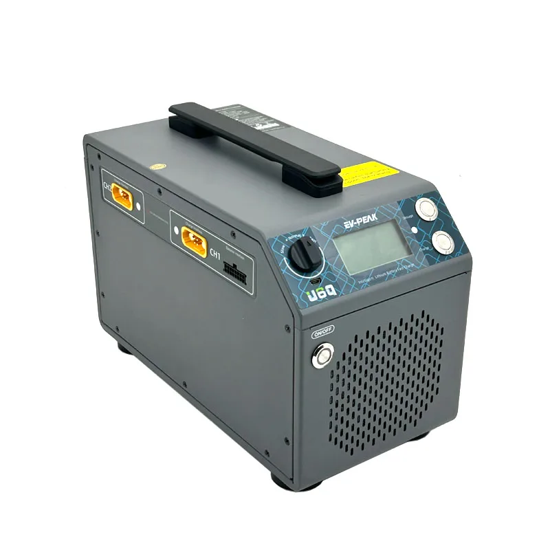 EV-PEAK U6Q 6S-14S 3000W/60A Quad Channels Intelligent Balance Fast Charger