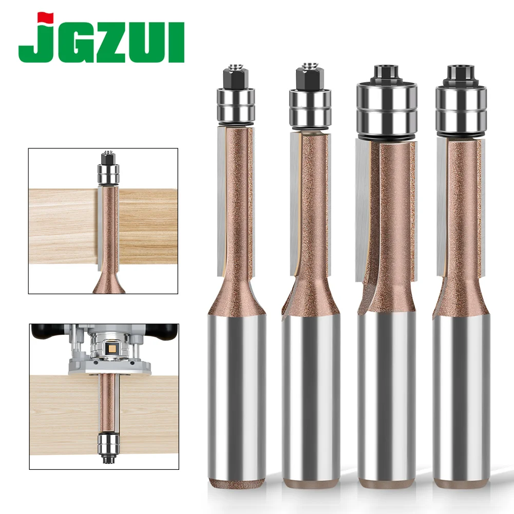 Professionelle Dual-Lager Kopf Trimmen Router Bit Werkzeuge Wolfram Stahl Legierung Trimmen Maschine Fräser Kopf