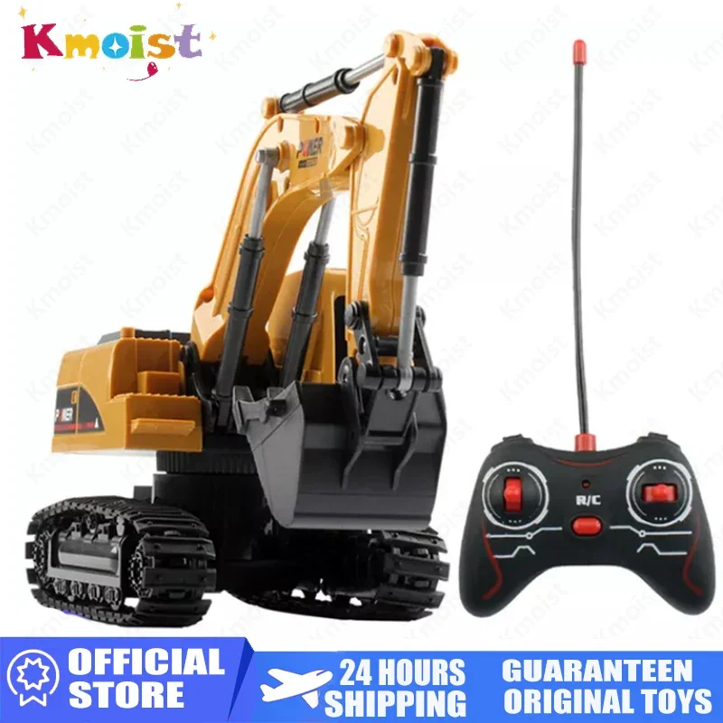 1/24 RC-Bagger, ferngesteuertes Auto, Traktormodell, Baufahrzeug, Bodenbagger-LKW, Soundspielzeug für Jungen, Kindergeschenke
