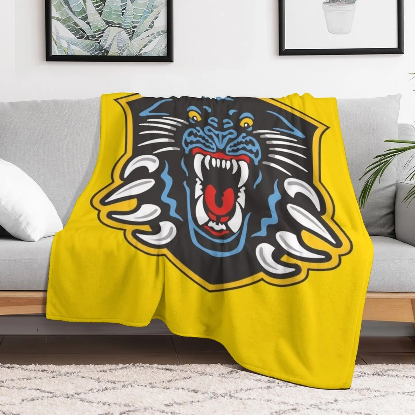 The Nottingham Panthers Throw Blanket Polar Beautifuls Shaggy Blankets