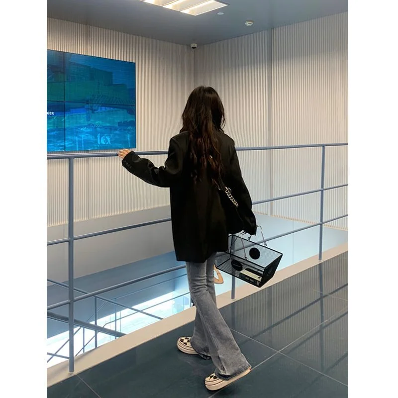 السترة كبيرة الحجم المرأة الصيف البدلة متنوعة الشكل بناتي حسن المظهر جرلي القلب الصدر الثدي ثلاثة أرباع عشاء