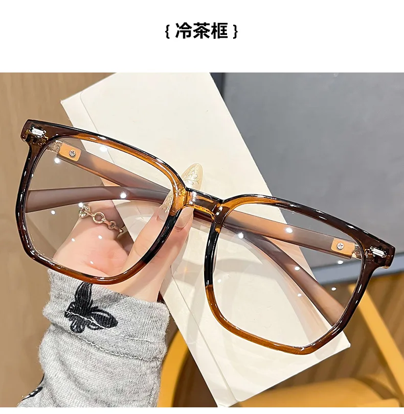 Polygon-Lesebrille mit großem Rahmen +0,5 +0,75 +1,25 ~ +4,0 Damen Herren Anti-Blaulicht-blockierende Brille Optisches Spektakel – Detail 9