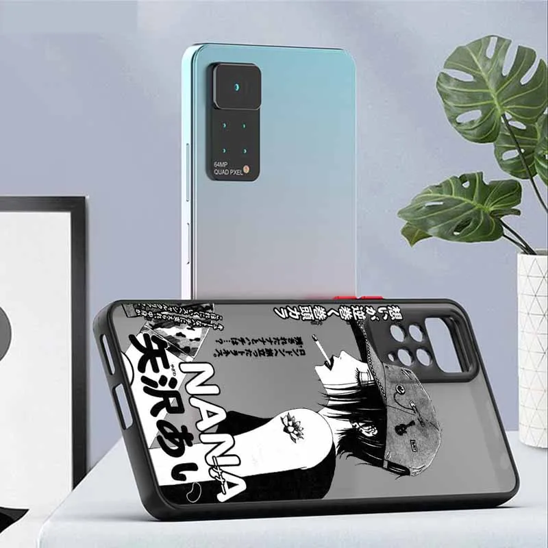 أنيمي كول نانا أوساكي خط ل Xiaomi ريدمي نوت 14 13 12S 12 توربو 11T 11E 11S 10S 10 برو زائد ماكس متجمد جراب هاتف #2