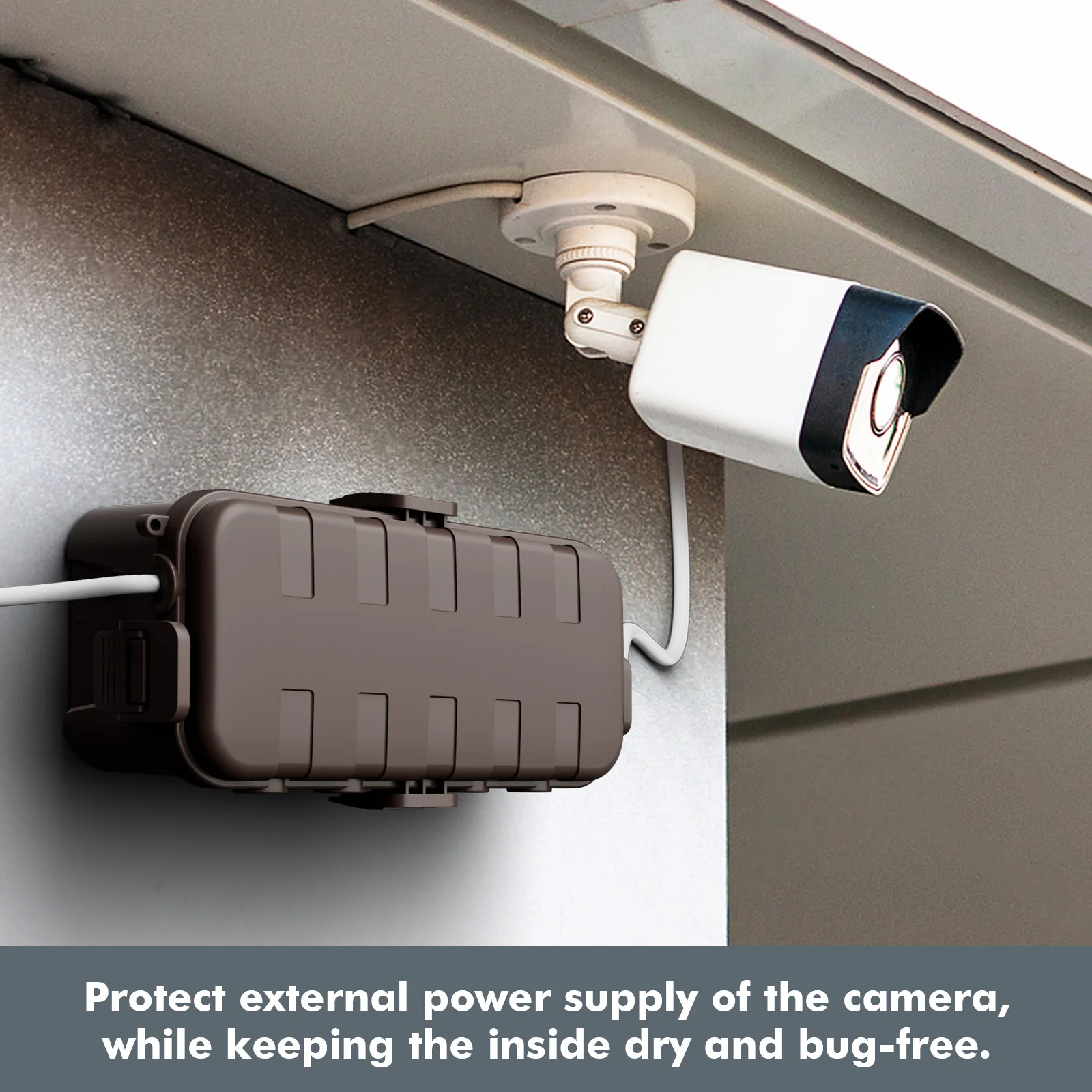 Medium Outdoor Electrical Box IP54 Waterproof Extension Cord Cover Weatherproof Protect Power Outlets Plugs Sockets Garden Timer
