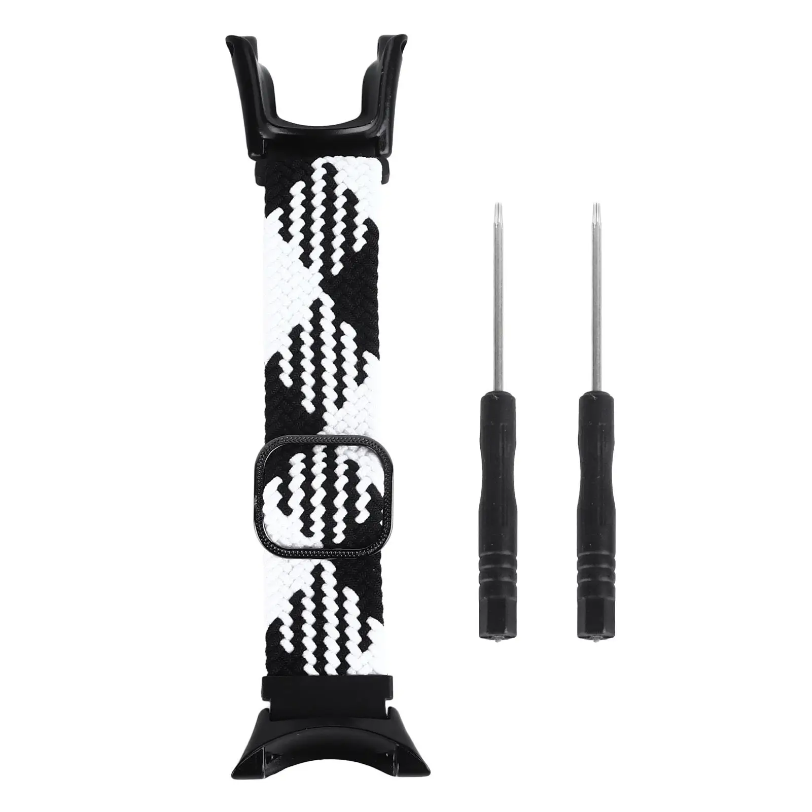 Нейлоновый эластичный ремешок для часов, совместимый быстросъемный ремешок для спортивных часов с отвертками, черный, белый цвет