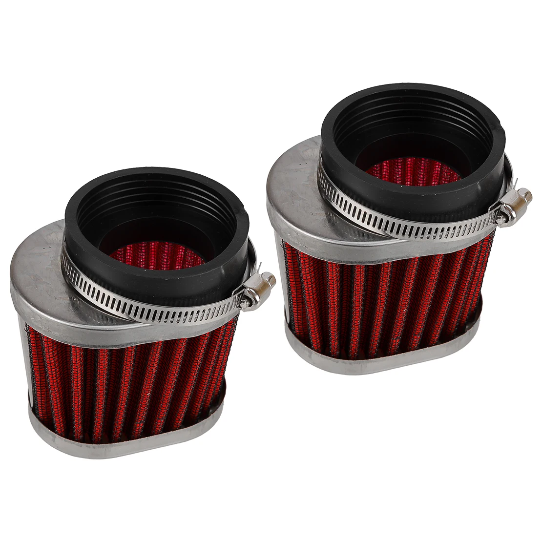 

2Pcs 54mm Carburetor Oval Pod Air Cleaners Filters Fit for Honda CB650 CB750 CB900 CB1000 CB1100 CBX New
