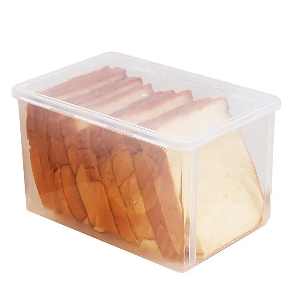 Large Capacity Storage Box Transparent Rectangle Flip Box Stationary Supplies Stationery Storage Box