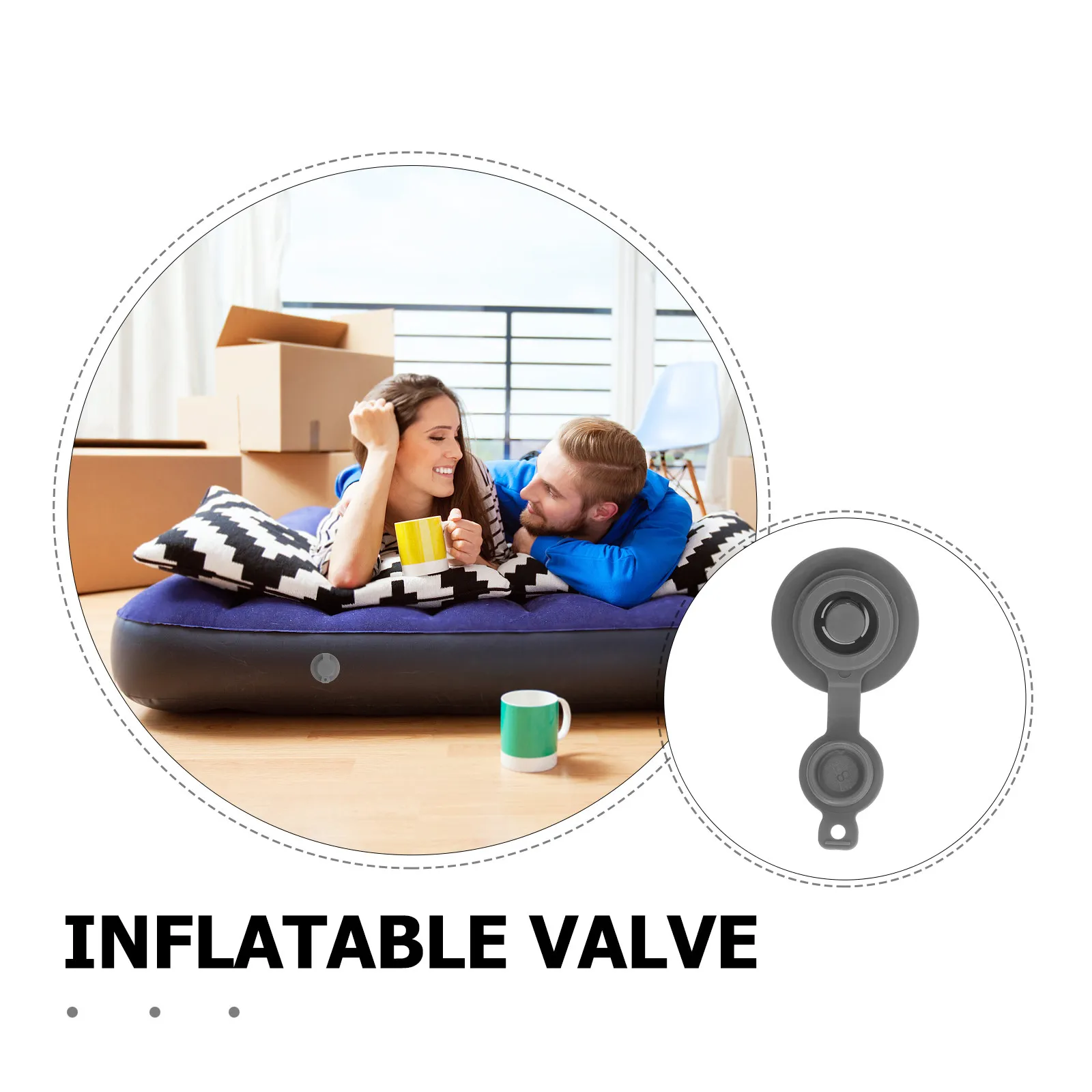 10Pcs Reusable Tpu Inflatable Mattress Air Valve Plug Secure Inflate Deflate for Camping Pillow Inflatable Cushion Air