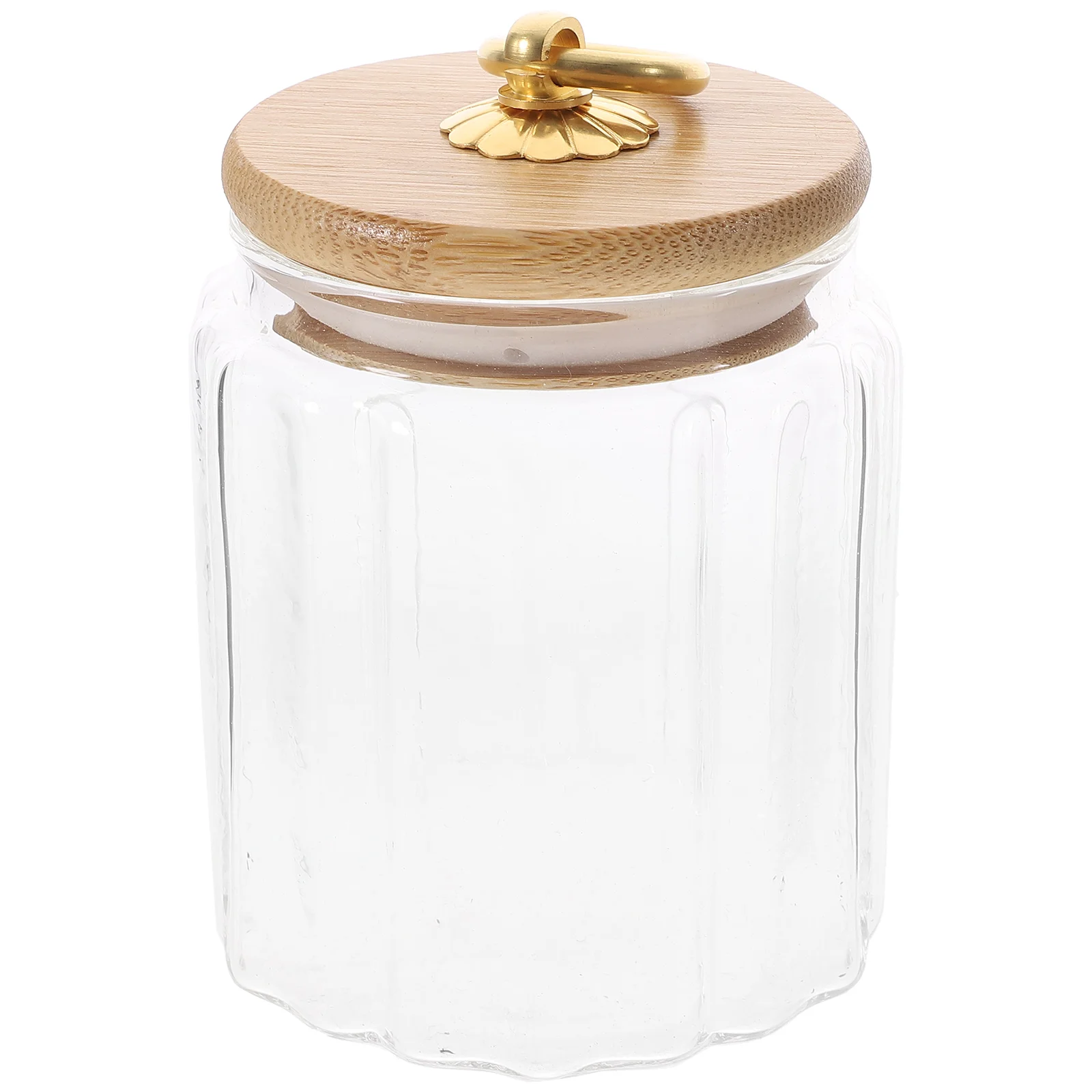 

Clear Tea Sugar Jars Glass Kitchen Canisters Airtight Lids 12oz 16oz Transparent Wide Mouth for Coffee