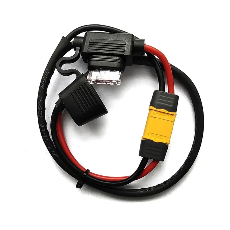 (A32M) Electric Bicycle Battery Power Cable Lithium Battery Controller Fuse Waterproof 14AWG Discharge Wire XT60