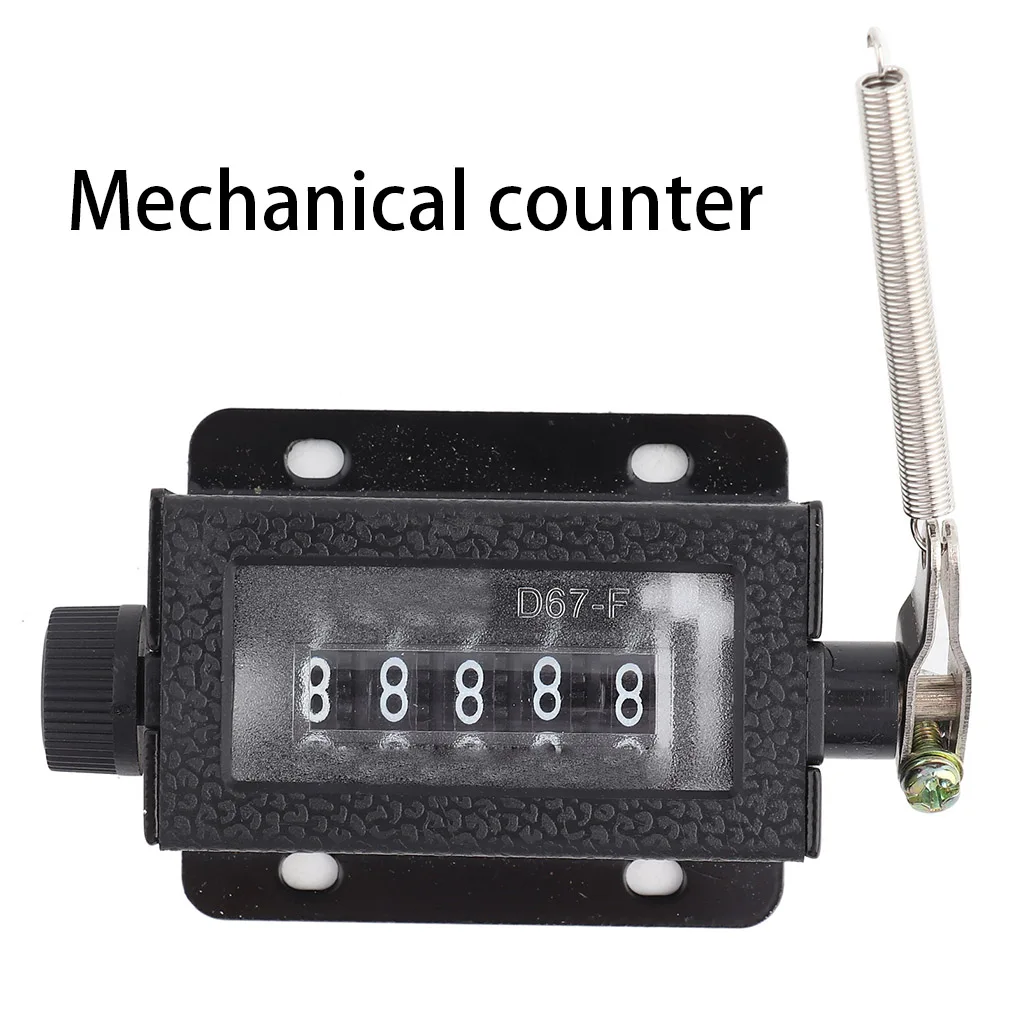 

D67-f 5-digit Counters Casing Mechanical Accurate Manual Wear-resistant Counting Device Easy to Use Textile Machinery