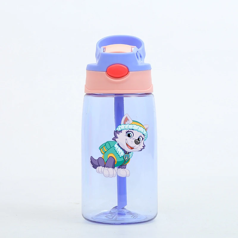 480ml Paw Patrols Water Bottle With Straw Portable Travel Bottles Gym Sports Fitness Cup Summer Cold Water Juice Drinking Bottle view 6