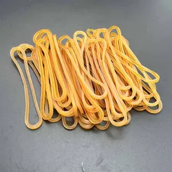 500pcs 노란색 색상 탄성 고무 밴드 사무실 학교 문구 용품 산업용 고무 밴드 보관 포장 넥타이