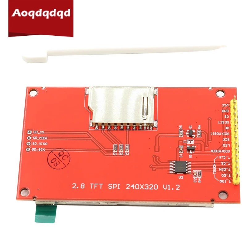 2.8-inch SPI LCD touch module 240*320 TFT module ILI9341 occupies at least 4 IOs