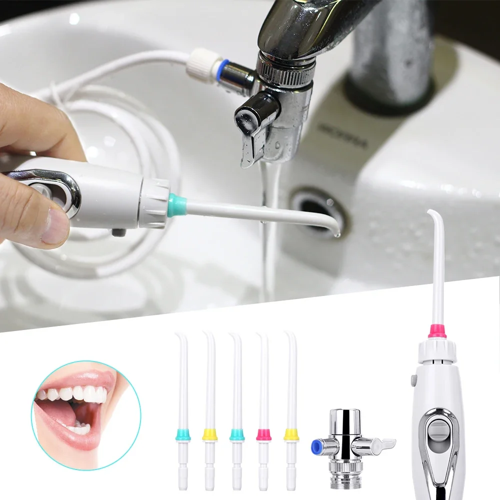 Wasserhahn Munddusche Wasser Jet Für Reinigung Zahnstocher Zähne Flosser Dental Irrigator Implementiert Dental Flosser Zahn Reiniger