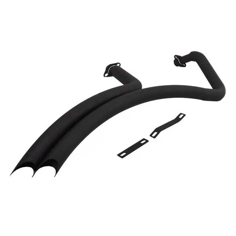 For Honda Shadow ACE 750 VT750C VT750CBlack 1997-2003 Blck Iron Slip On Exhaust System Front Tail Pipe VT750CD Deluxe 1998-2003