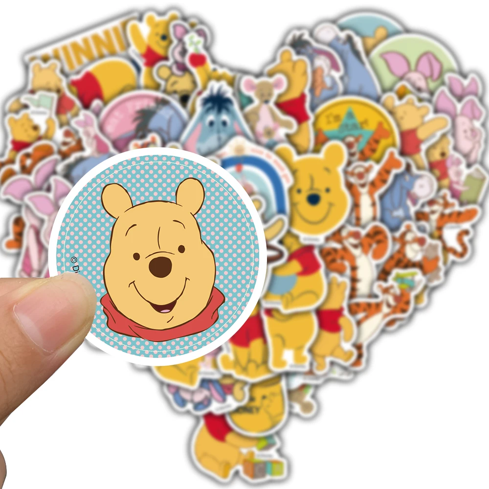 50 قطعة ديزني أصدقائي تيجر بوه ملصق مقاوم للماء سكرابوكينغ الكتابة على الجدران الهاتف المحمول الأمتعة حقيبة السيارة Pegatinas الشارات