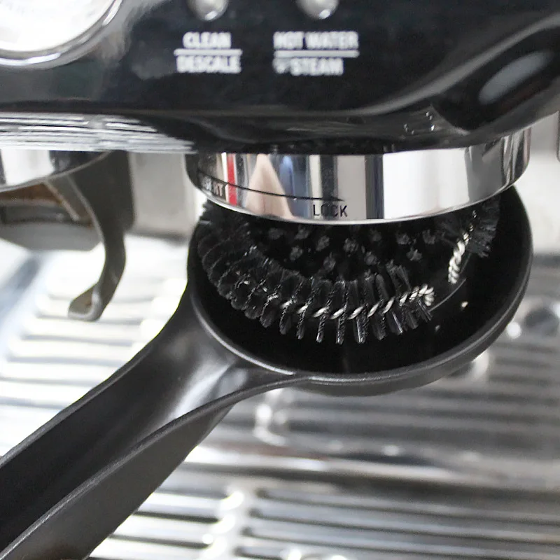 

58 мм щетка для чистки кофемашины, съемная группа, щетка для чистки головки, аксессуары для бариста, кофеварка, кухонный инструмент для чистки