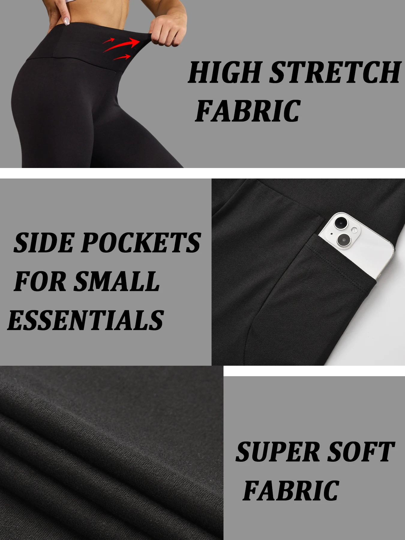 High Waisted Biker Shorts For Women With Pockets No See Through Workout Running Yoga Athletic Shorts Push Up Gym  Fitness image 5