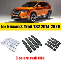 Cubierta de manija de puerta cromada para Nissan x-trail T32 Rogue, accesorios de lujo antiarañazos para coche, 2014-2020, 2015, 2016, 2017, 2018