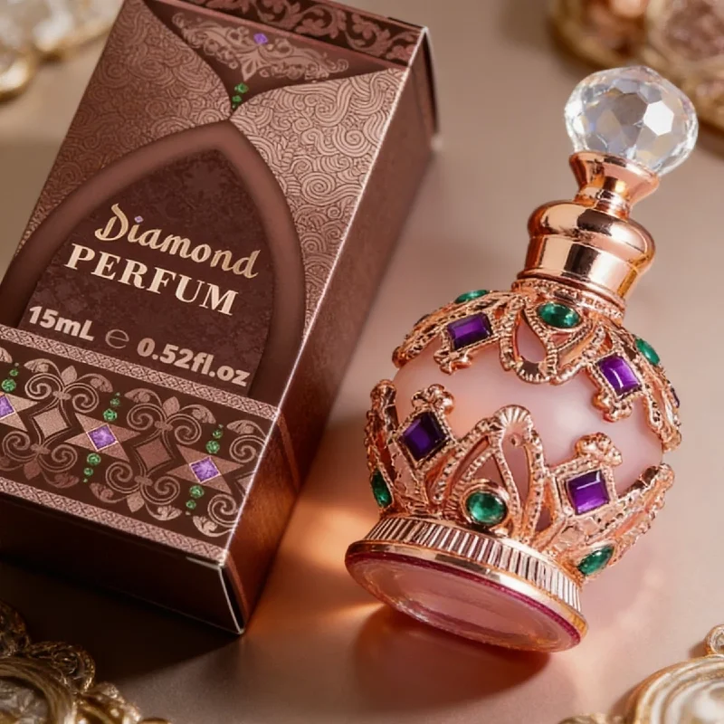 

15ML Perfumes Árabes Originales Perfume Woman Charming Rose Jasmine and Vanilla Floral Scents Long-lasting Pheromone Fragrance