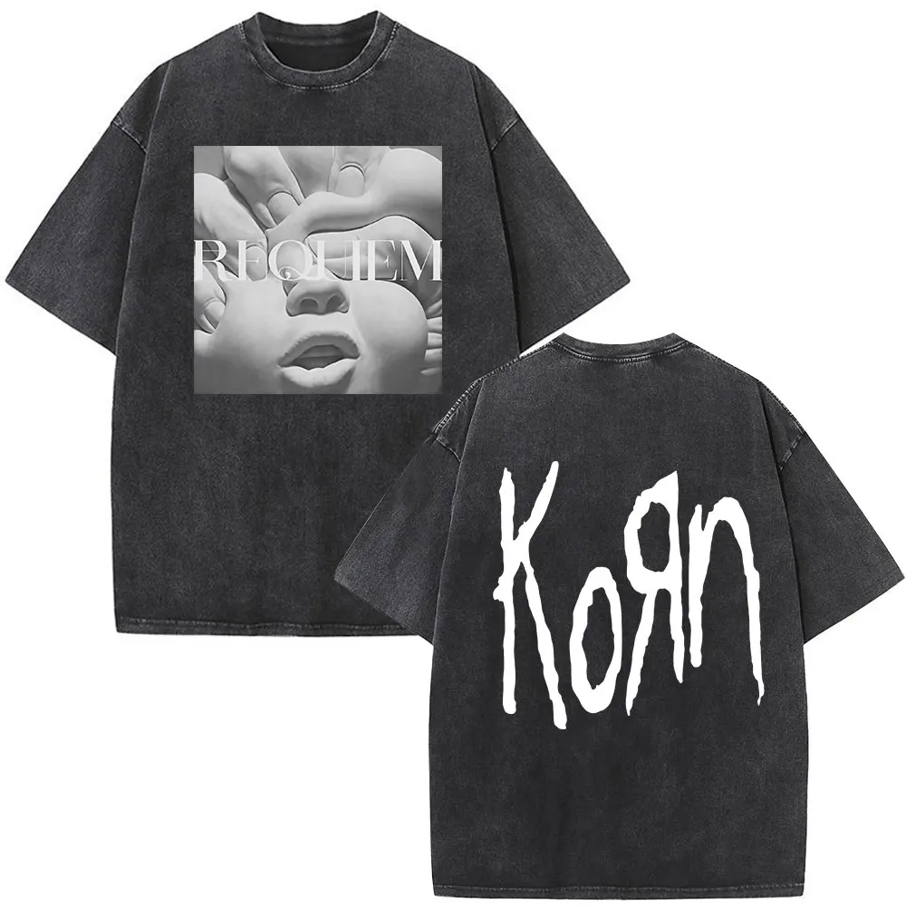 Korn Tシャツ Korn Tour 2026 Vintage Washed T-Shirt Men