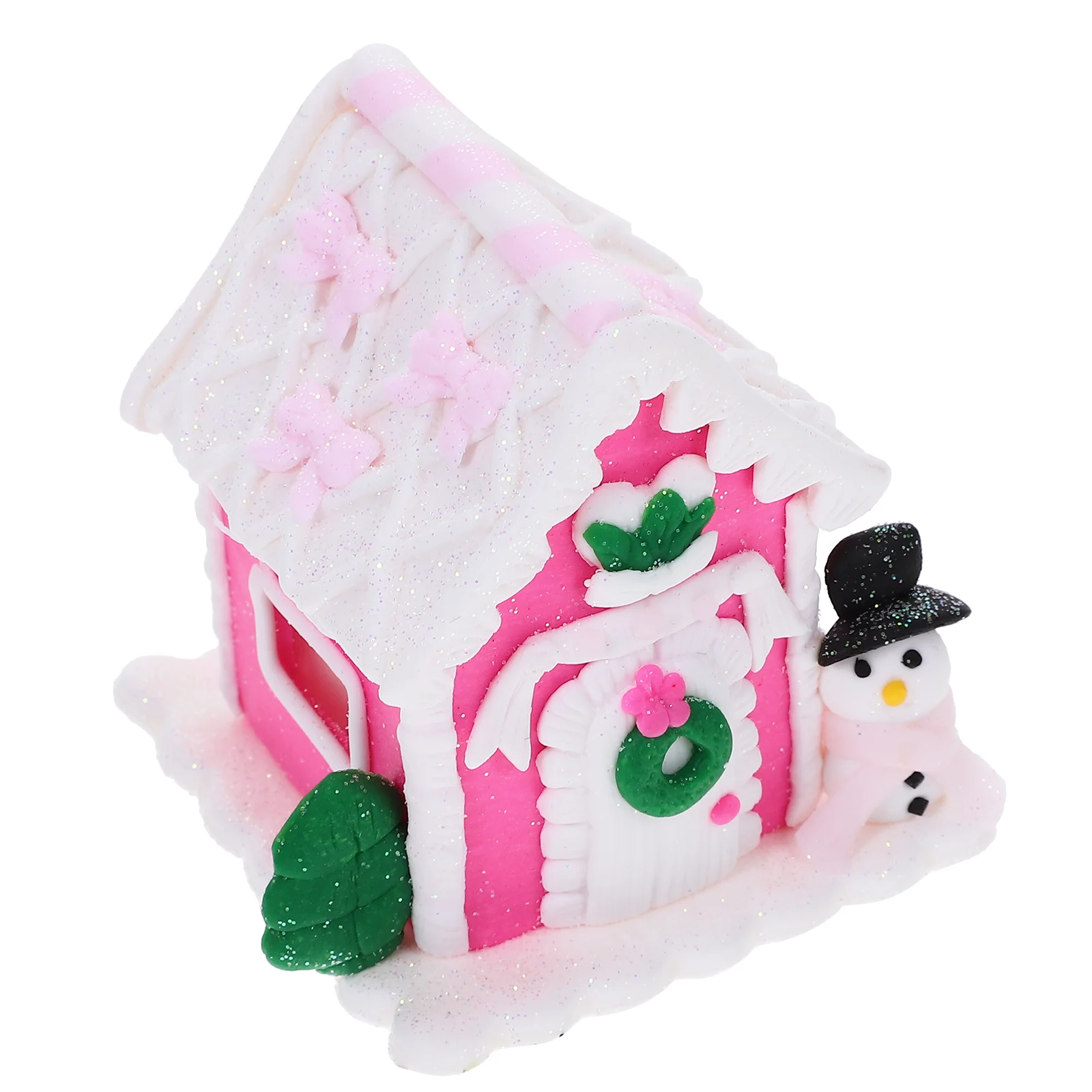 Decorate Christmas Gingerbread House Decorations Polymer Clay Festival Ornament