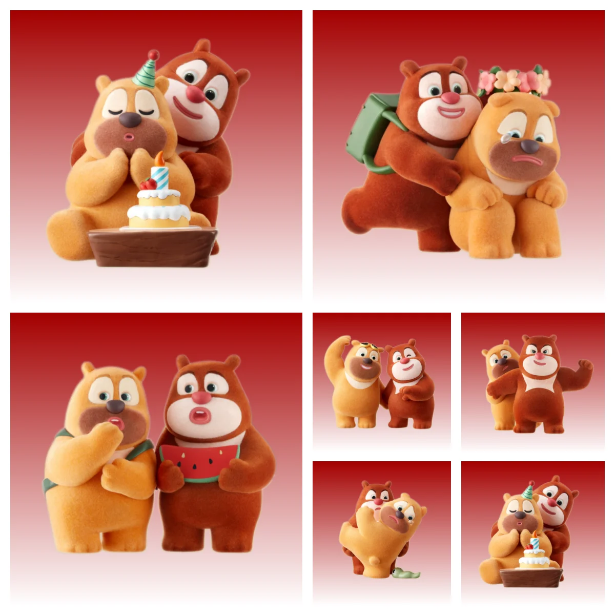 

Набор слепых коробок с медведями Boonie, лучшая наша серия, кукла, медведь, большой медведь Er, флокированная детская игрушка, подвеска, украшение для рабочего стола, подарок