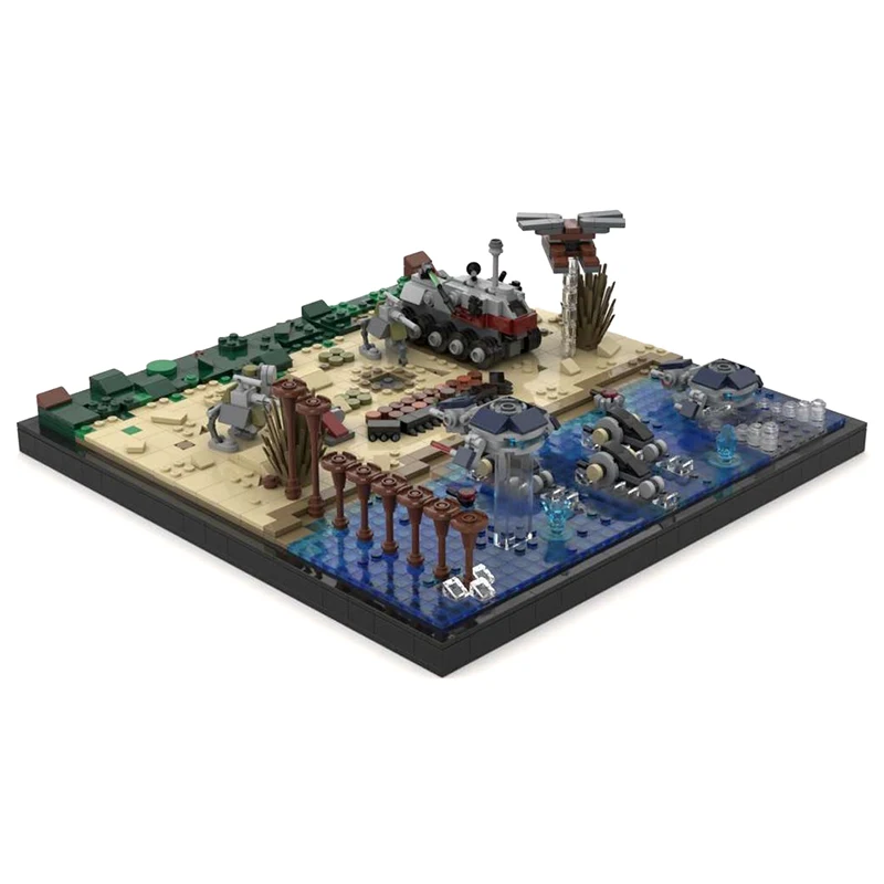 Neues 1654-teiliges Berühmtes Star Wars Film MOC Micro Diorama Modell Bausteine DIY Kreative Ideen Bausteine Spielzeug Geburtstagsgeschenk