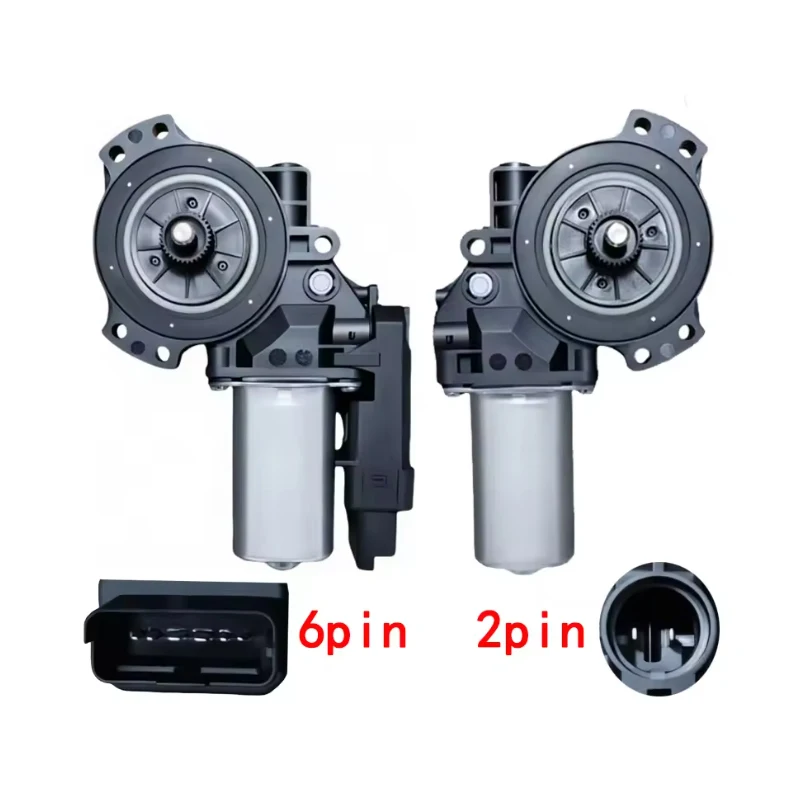 Power Window Regulator Motor 6‑Pin 2‑Pin Anti‑Pinch For Hyundai Sonata NF 2006‑2010 2.0L 2.4L 4‑Door OE 82450‑3K011 82460‑3K001