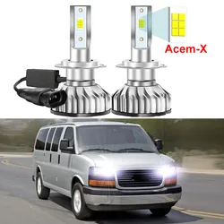 2Pcs For GMC Savana 1996-2020 2021 2022 2023 Led Headlight Bulbs High Low Beam Car LED Headlamp